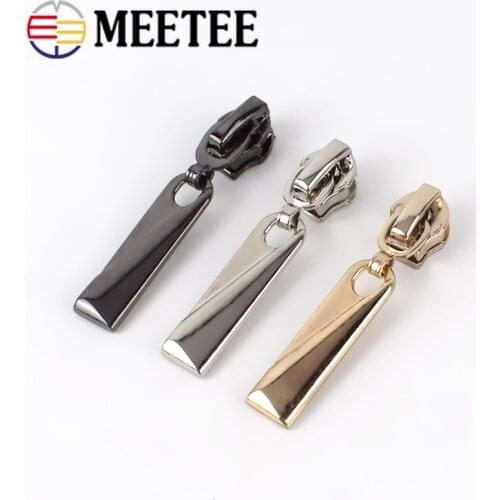 10pcs 5# Zipper Sliders for Resin/Nylon/Metal Zippers DIY Clothes Jacket Coat Luggage Zip Head Repair Kit Sewing Accessories