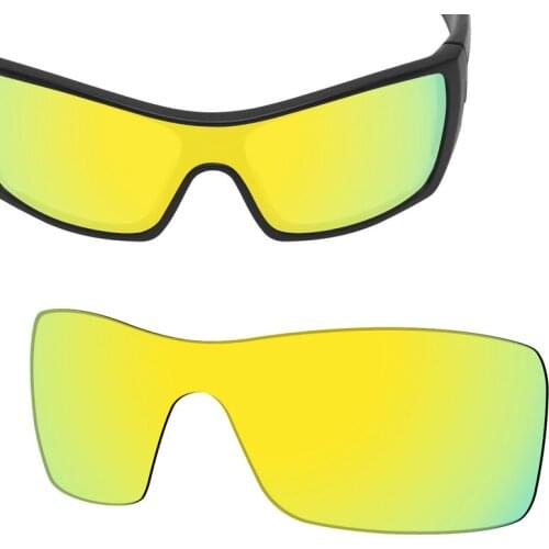 SmartVLT Replacement Lenses Polarized for Oakley Batwolf Sunglasses - 24K Gold