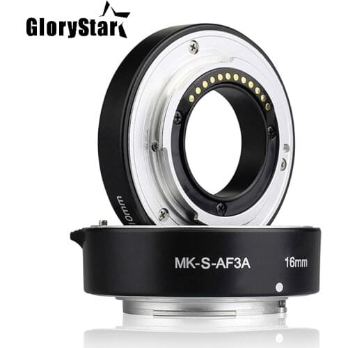 MK-S-AF3A Metal Auto Focus Macro Extension Tube 10mm 16mm for Sony Mirrorless a6300 a6000 a7 a7SII NEX E-Mount Camera mk s af3 a