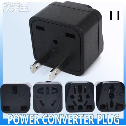 Universal Italy Switzerland India UK US AU EU German Russia AC Power Socket US 2plug American Plug Travel Charger Adapter Conver