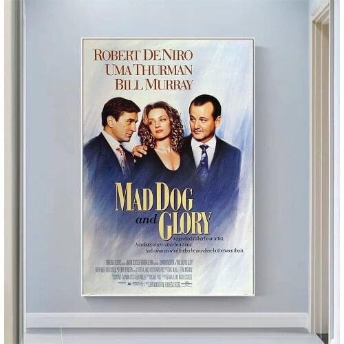 V2215 Mad Dog and Glory Vintage Classic Movie Wall Silk Cloth HD Poster Art Home Decoration Gift