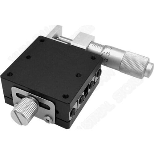 X Axis 40*40mm Manual Displacement Trimming Platform Linear Stage Sliding Table Mini High Precision LGX40-R