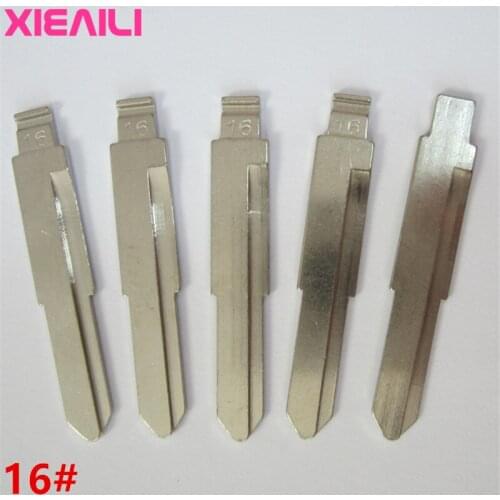 XIEAILI 50Pcs 16# Blank Remote Uncut Key Blade For Suzuki Alto (Side Slot) S353