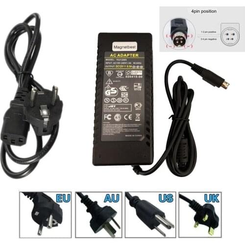 LCD TV Monitor Flat Panel Power Adaptor Charger DC 12v 5a 12v 6a 12v 8a 4pin adapter VCR Adapter Four Pin Switching Power Supply