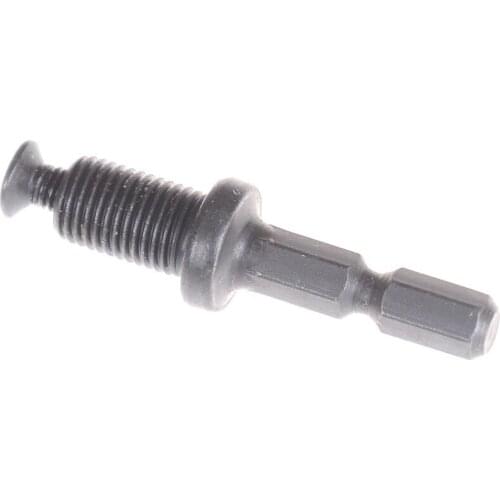 1PCS Hex Shank Keyless Drill Bit Chuck Adapter Round Shank Drill Chuck Quick Change Tool 1/4" Converter Thread Dia SDS Plus