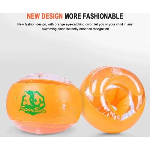 2pcs Adult Kids Swimming Inflatable Float Arm Rings Sleeves Pool Armbands