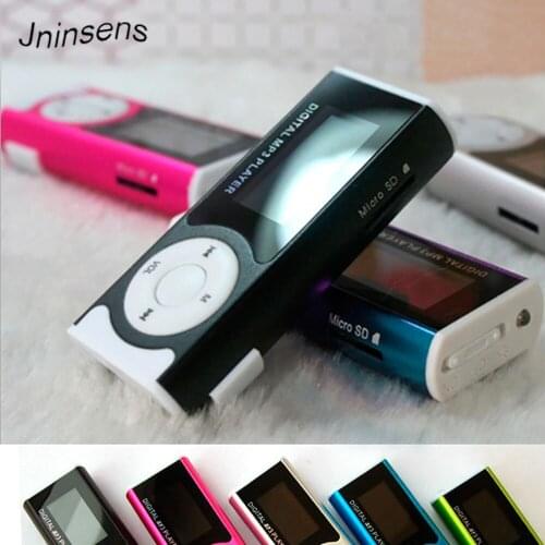 2018 Shiny Mini USB Clip LCD Screen MP3 Media Player Support externa Micro SD for MP3/WMA Compact and stylish mp3 player