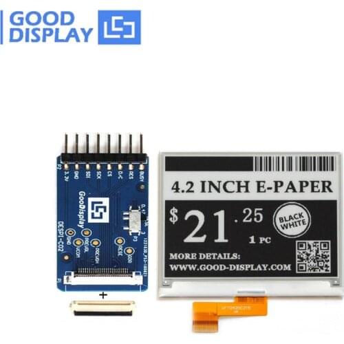 4.2 Inch E-Paper Display 400x300 SPI Interface And Demo Board