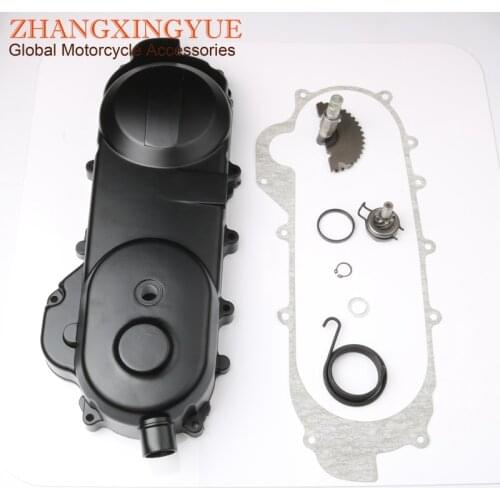 43cm gearbox body & start tooth & spring & gasket for PEUGEOT V-CLICK 50 Kisbee 50cc GY6 139QMB 4T 12 inch wheel Scooter