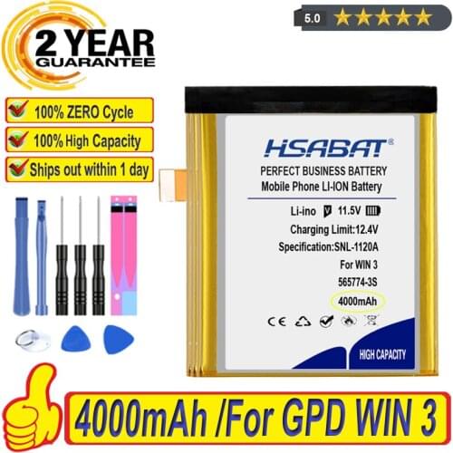 Top Brand 100% New 4000mAh 565774-3S Battery for GPD WIN 3 WIN3 Batteries