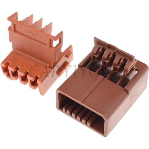1Set 4Pin 4.8mm Series Brown Wire Car Electrical Connector VW BMW Audi Toyota NISSAN With Terminal DJ7041-4.8-11/21