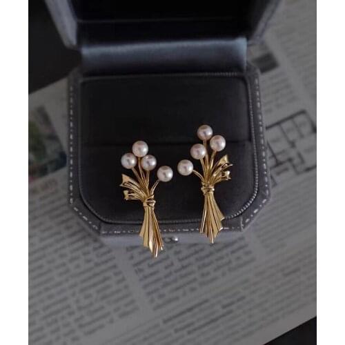 New Arrival 925 Sterling Silver Earrings Base Fashion Findings Exquisite Jewelry Parts Fittings Womens Accessories for Pearls