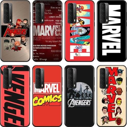 Marvel Avengers Logo Superhero For Huawei Y9A Y9S Y9 Y8P Y8S Y7A Y7P Y7 Y6 Y6P Y6S Y5P Y5 Prime Pro 2019 2020 Phone Case