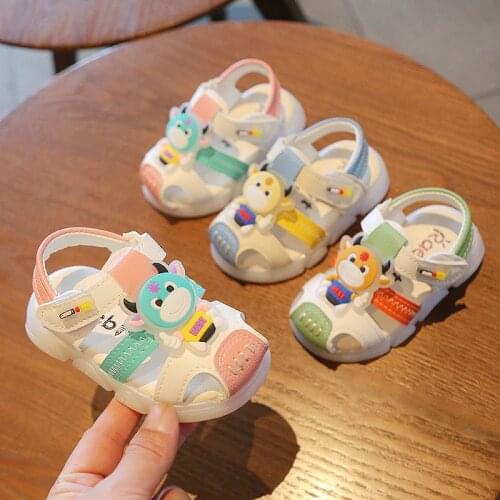 2021 Summer Baby Toddler Sandals 0-1-3 Years Old Soft Sole Baby Shoes For Boys And Girls Korean Baby Shoes