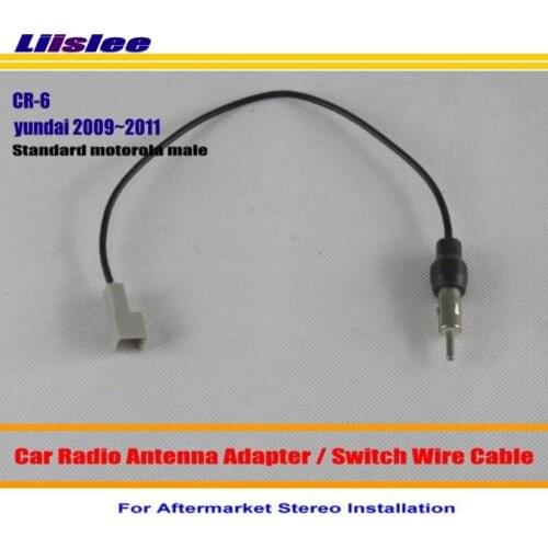 For Santa Fe Sonata Tucson Veracruz - Car Radio Antenna Adapter / Aftermarket Stereo Wire Standard Motorola Male