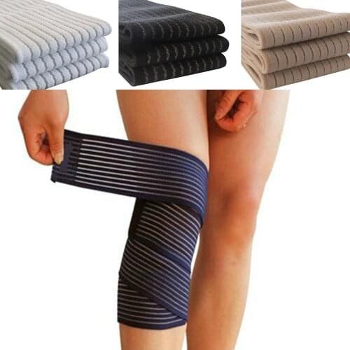 Sfit Cotton Elastic Bandage For Wrist Calf Elbow Leg Ankle Protector Knee Support Band Sport Tape Fitness Safety Outdoor Sports