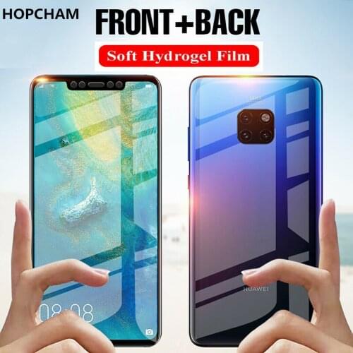 HOPCHAM Front Back Film Cover Screen Protector Film For Huawei Mate 30 Honor 20 Lite 20 Pro Hydrogel Protective Film Not Glass
