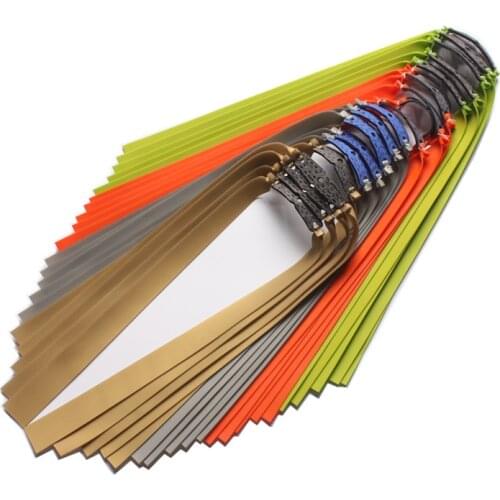 Powerful Elastic Flat Rubber Band 1.0mm thickness Hunting Sports Catapult Kit Set Practical Slingshots Rubber Band