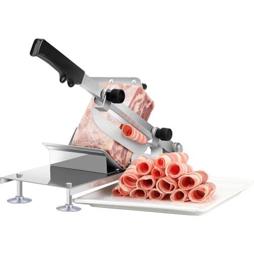 Low Price Stainless Steel Fruit & Lamp Cutter Commercial Manual Meat Slicer Vegetable Chip Cut Machine