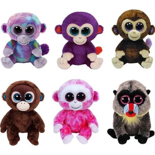 New Big Eyed Monkey Orangutan Apes Plush Kids Stuffed Animals Toys For Children Gifts 15CM/25CM