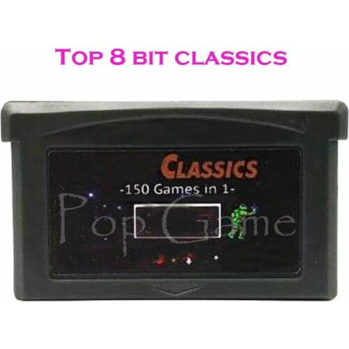 New Desion 150 in 1 8 Bit Video Game Compilation Collection Memory Cartridge Card for 32 Bit Console Accessories