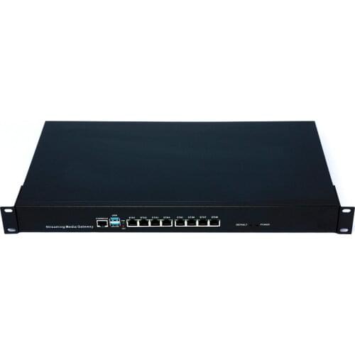 Professional IPTV Gate-way 50 HD 8M channels /100 SD channels Ouput, UDP/HLS protocols, 6 CH IPTV Input, Channel PSI/SI edit
