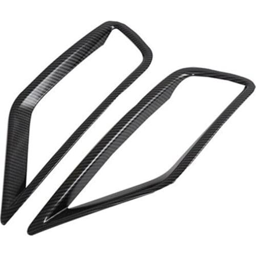 Fog Lamp Frame for Hyundai Creta Ix25 2020 Car Front Fog Lamp Light Decorative Frame Cover Trim Carbon Fiber Accessories