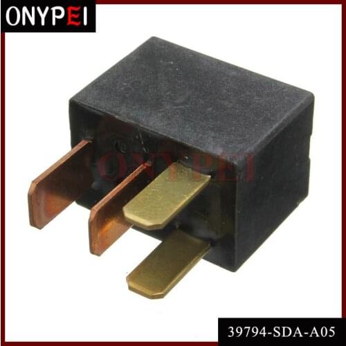 1Pcs Car Air Conditioning Relay 39794-SDA-A05 12V Black For Honda 39794SDAA05