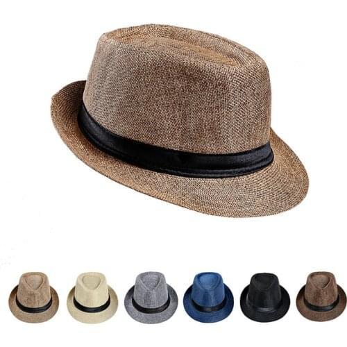 WZCX Fashion New Solid Color Summer Casual Outdoor Jazz Hat Spring Simple Sun Hat MenS Cap