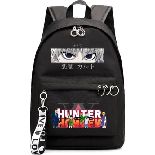 Girl School Backpack Hunter X Hunter Killua Eyes Killua Anime Kids School Bags Japan Harajuku Bookbag Women Backpacks Femme