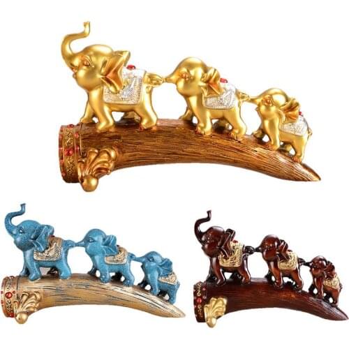 Nordic Resin Ancient Elephant Home Accessories Ornaments Couple Statue Kiss Sculpture Valentines Day Marriage Christmas Gift