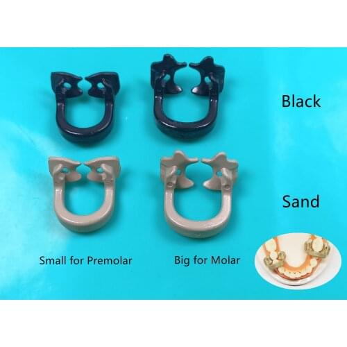 4pcs/Lot Dental Rubber Dam Sheets Clamps Resin Molar Premolar Clips 134℃ Kerr Style