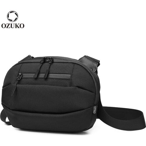 OZUKO Fashion New Design Men Shoulder Bag High Quality Waterproof Male Messenger Bags Small Crossbody Bag for Teenage Travel Bag