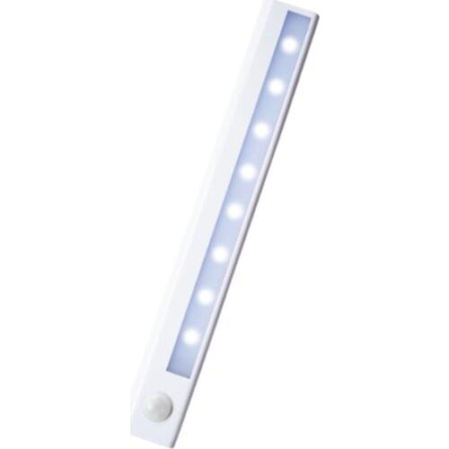 Led Strip Induction Lamp Battery Magnetic Suction Kitchen Hallway Induction Night Bed Cabinet Lamp 0.7w 4*AAA