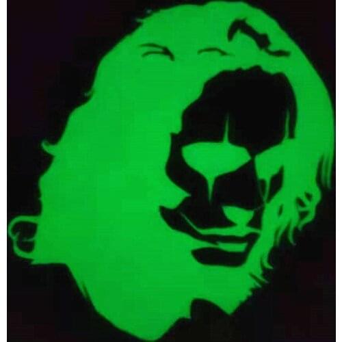 Patches Noctilucent Happy Man Stickers for Clothes Thermal Transfer Printing Pattern Decoration Fashion Style Luminous Patch