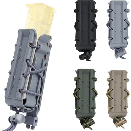 Tactical Pistol Mag Case For 9MM 45APS Fast Magazine Pouch Molle Holster Holder Hunting Airsoft Paintball Gun Accessories