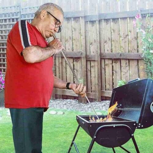 Retractable Straw Outdoor Cooking Survival Blow Fire Steel Camping Tube Blowpipe Tool Stainless Outdoor Camping Tube Retrac F3G2