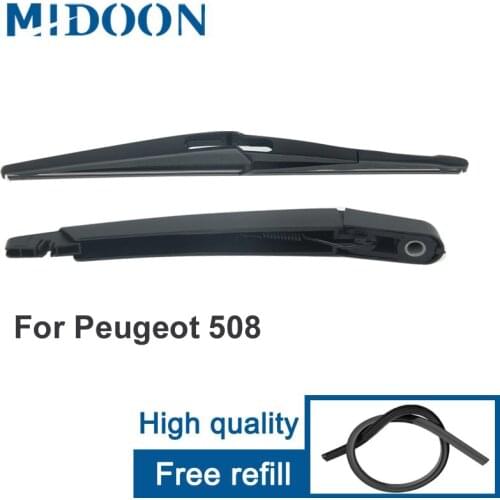 MIDOON Rear Wiper Arm & Rear Wiper Blade for Peugeot 508 SW 2011 2012 2013 2014 2015 2016 2017 2018