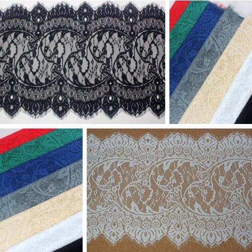 7 colors beautiful eyelash lace fabric womens base clothing diy skirt stitching home accessories