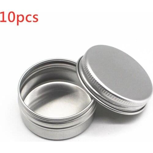 10pcs Balm Nail Art Cosmetic Cream Make Up Pot Lip Jar Tin Case Container home Storage box jar
