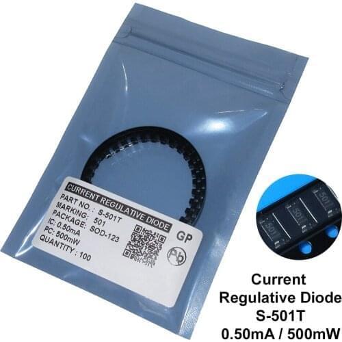 100PCS/LOT S-501T 0.5MA SMD SOD-123 CRD / CURRENT REGULATIVE DIODE NEW Free shipping