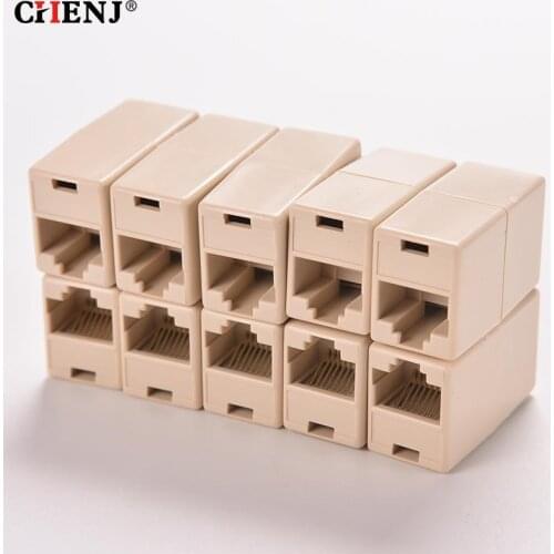 2pcs/4pcs RJ45 Cat5 8P8C Socket Connector Coupler For Extension Broadband Ethernet Network LAN Cable Joiner Extender Plug