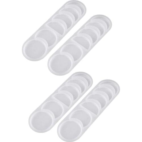 4 Pcs Moon Phase Resin Molds,Crescent Silicone Mold,DIY Moon Casting Mold For Resin Crafts DIY Making Wall Hanging Decor