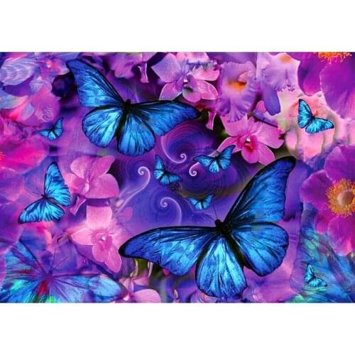 5D DIY Diamond Painting Full Square/Round Drill "Butterfly Flower" 3D Rhinestone Embroidery Cross Stitch Gift Home Decor Gift