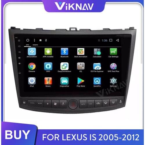 2Din Car Radio for Lexus IS250 IS300 IS200 IS220 IS350 2005-2012 Android Auto Stereo Receiver Multimedia Player GPS Navigation