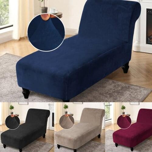 Velvet Sofa Cover Armless Princess Sofa Cushion Cover Elastic Soft All Inclusive Sofa Cover Machine Washable