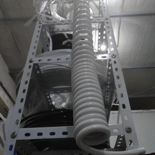 Large Circle Spiral Wire 3 core 2.5 Square Telescopic Wire Black White Spiral Cable Three core Power Cord Pure Copper Wire