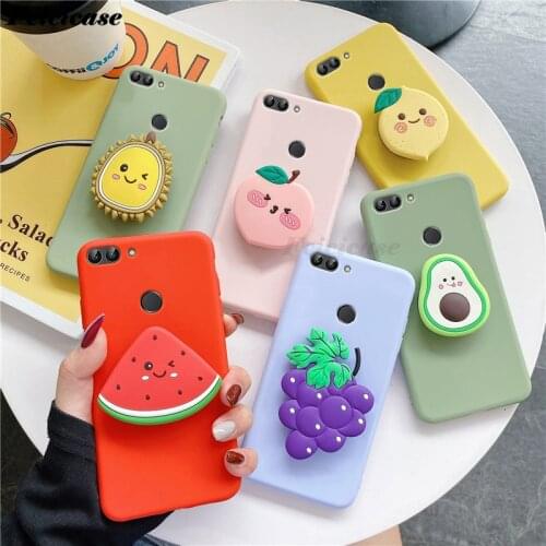Psmart 2018 Case 3D Cartoon Phone Holder Cover For Huawei P Smart 5.65 Silicone Soft Bags For Huawei P Smart FIG-LX1 TPU Cases