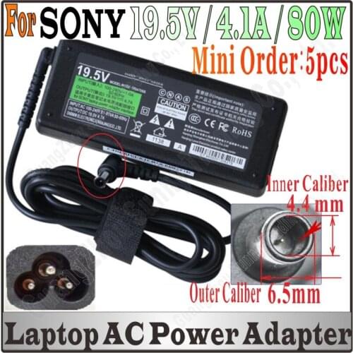 DHL Shipping, 50pcs 19.5V 4.1A AC Power Adapter Charger For sony PCGA-AC19V3 VGP-AC19V27 VGP-AC19V PCG-5L2L PCG-5L3 LVGP-AC19V19