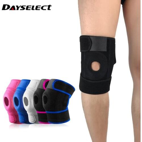 Elastic Knee Support Brace Kneepad Adjustable Patella Volleyball Knee Pads Basketball Safety Guard Strap Protector